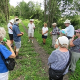 Ross giving a little bit of history on the trail's completion.