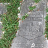 One of the tombstones at St. James