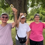 Grete, Bernice and Nancy earned their End-to-End badges