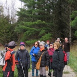 Leader Bonnie explaining details of the trail