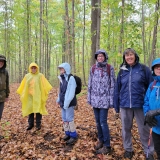 7 intrepid hikers braved the rain to hike the Nith River Loop